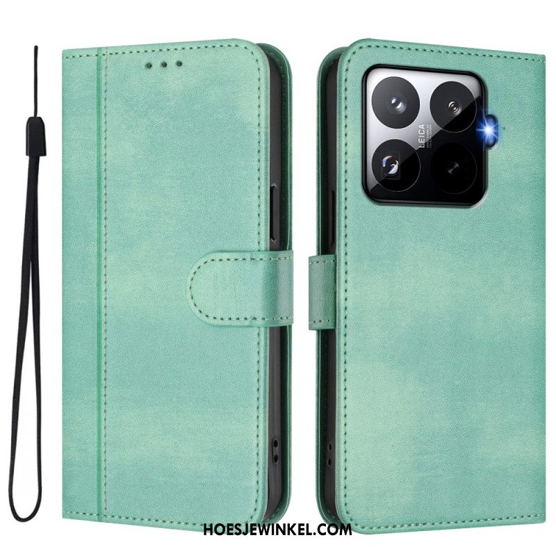 Leren Hoesje Voor Xiaomi 15t Pro Retro