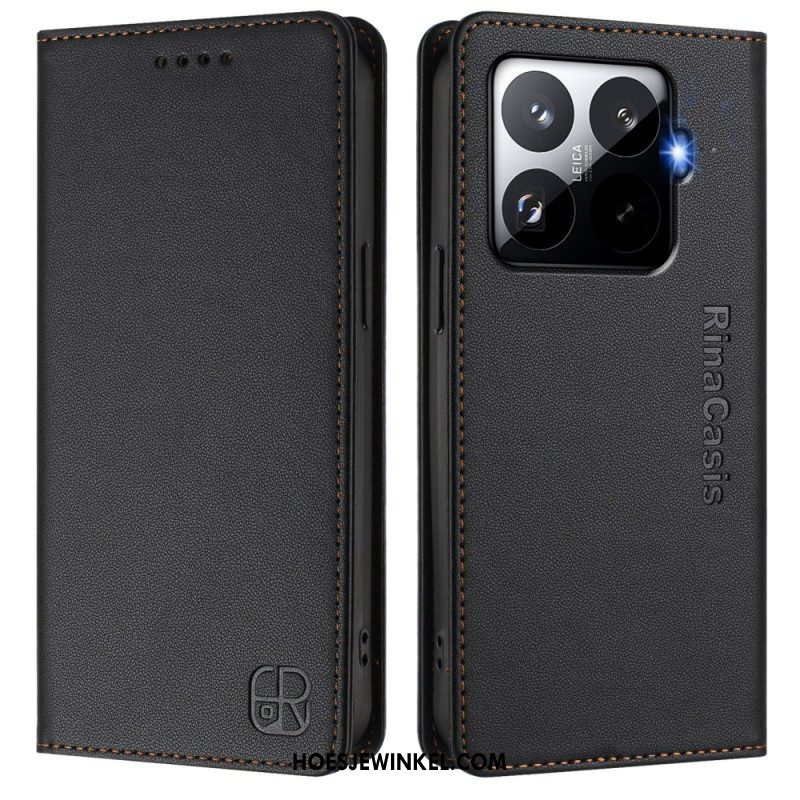 Leren Hoesje Voor Xiaomi 15t Pro Rfid-bescherming