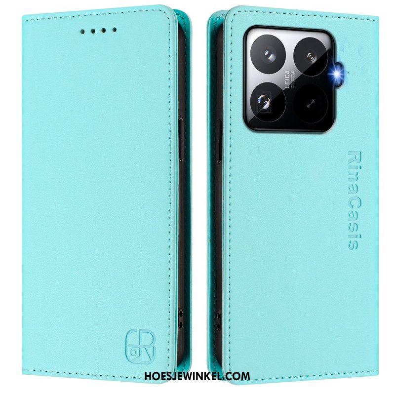 Leren Hoesje Voor Xiaomi 15t Pro Rfid-bescherming