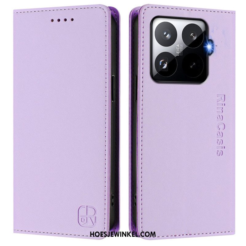 Leren Hoesje Voor Xiaomi 15t Pro Rfid-bescherming