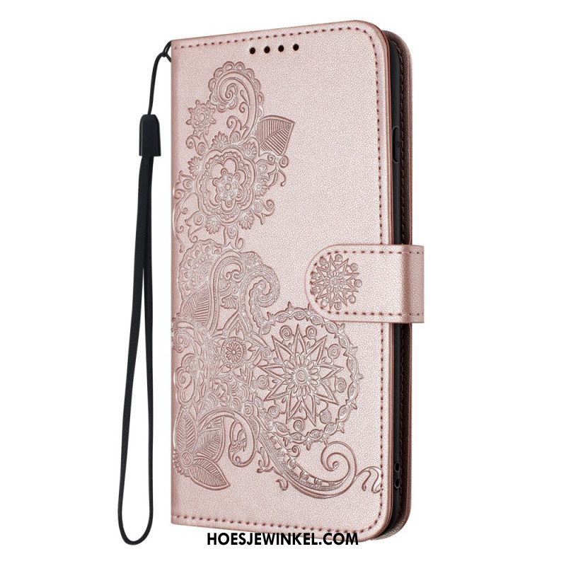 Leren Hoesje Voor Xiaomi 17 Pro Mandala Kant