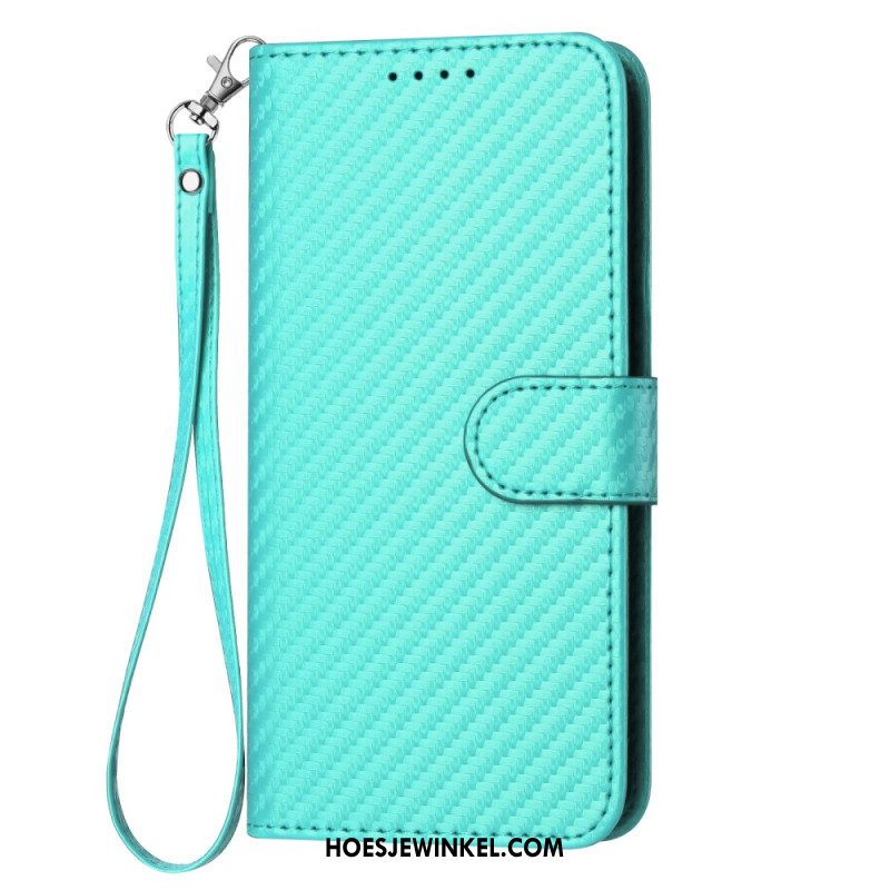 Leren Hoesje Voor Xiaomi 17 Pro Max Koolstofvezelkoord