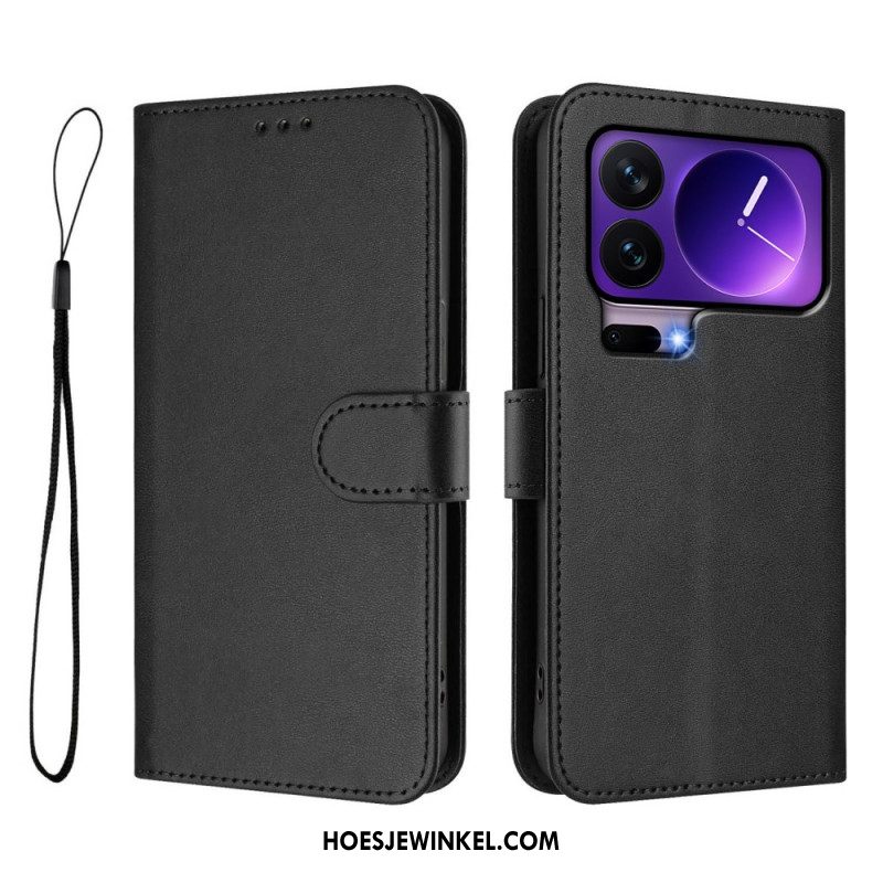 Leren Hoesje Voor Xiaomi 17 Pro Rfid-blokkering Met Leerlook