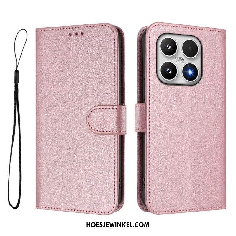 Leren Hoesje Voor Xiaomi 17 Rfid-bescherming Met Leerlook