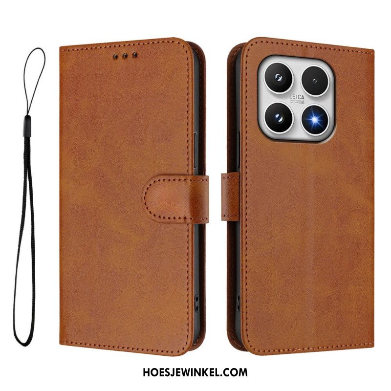 Leren Hoesje Voor Xiaomi 17 Rfid-bescherming Met Leerlook
