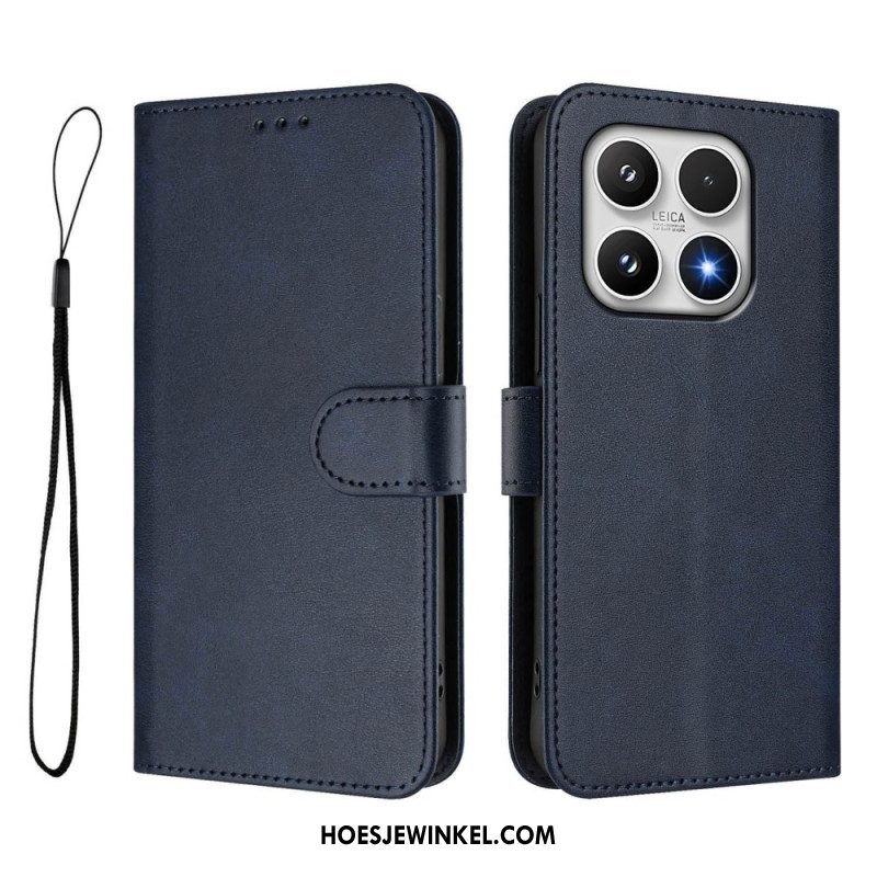 Leren Hoesje Voor Xiaomi 17 Rfid-bescherming Met Leerlook