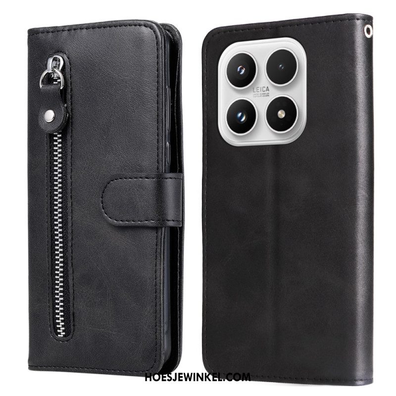 Leren Hoesje Voor Xiaomi 17 Vakje Met Rits