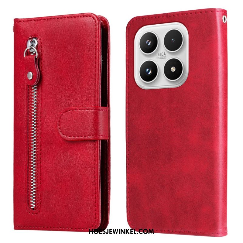 Leren Hoesje Voor Xiaomi 17 Vakje Met Rits