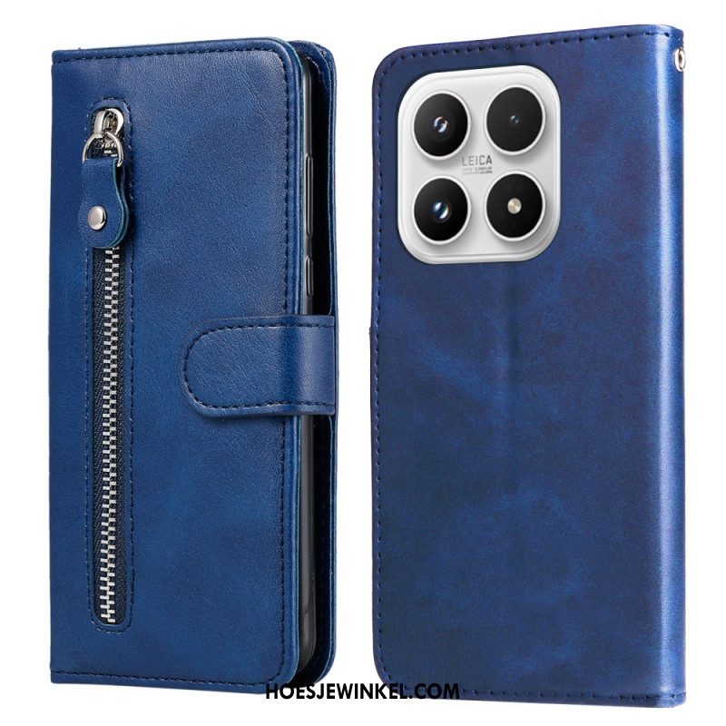 Leren Hoesje Voor Xiaomi 17 Vakje Met Rits