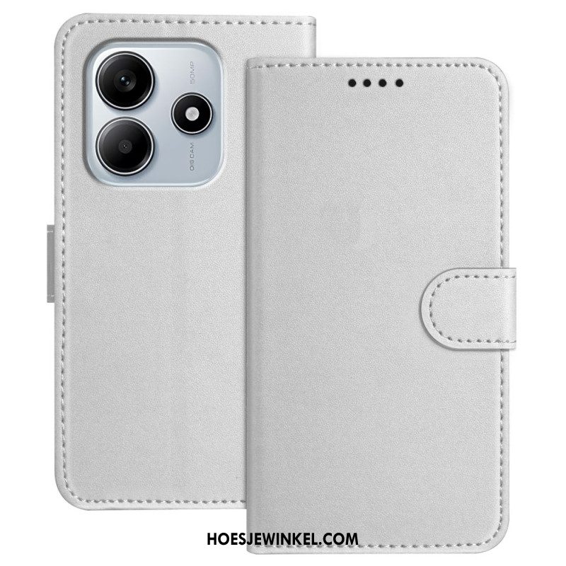 Leren Hoesje Voor Xiaomi Redmi Note 14 4g Bandje Van Imitatieleer