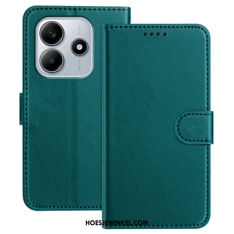 Leren Hoesje Voor Xiaomi Redmi Note 14 4g Bandje Van Imitatieleer