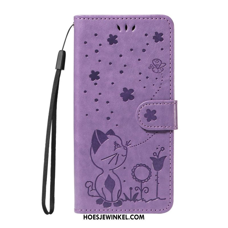 Leren Hoesje Voor Xiaomi Redmi Note 14 4g Bij En Kat