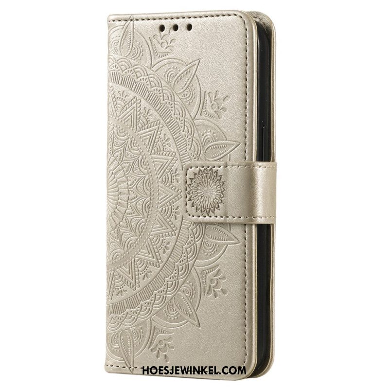 Leren Hoesje Voor Xiaomi Redmi Note 14 4g Mandala Met Zon