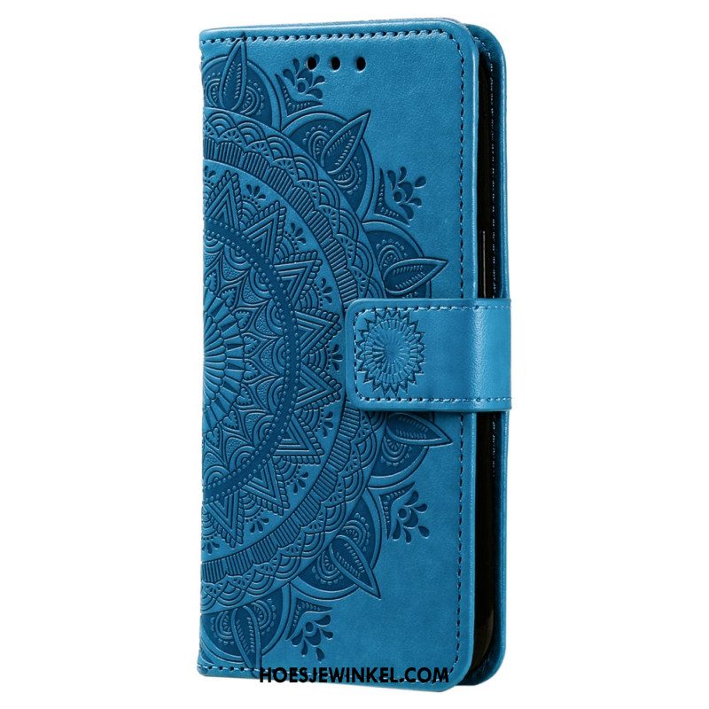 Leren Hoesje Voor Xiaomi Redmi Note 14 4g Mandala Met Zon