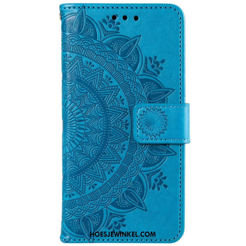 Leren Hoesje Voor Xiaomi Redmi Note 14 5g Mandala Zon
