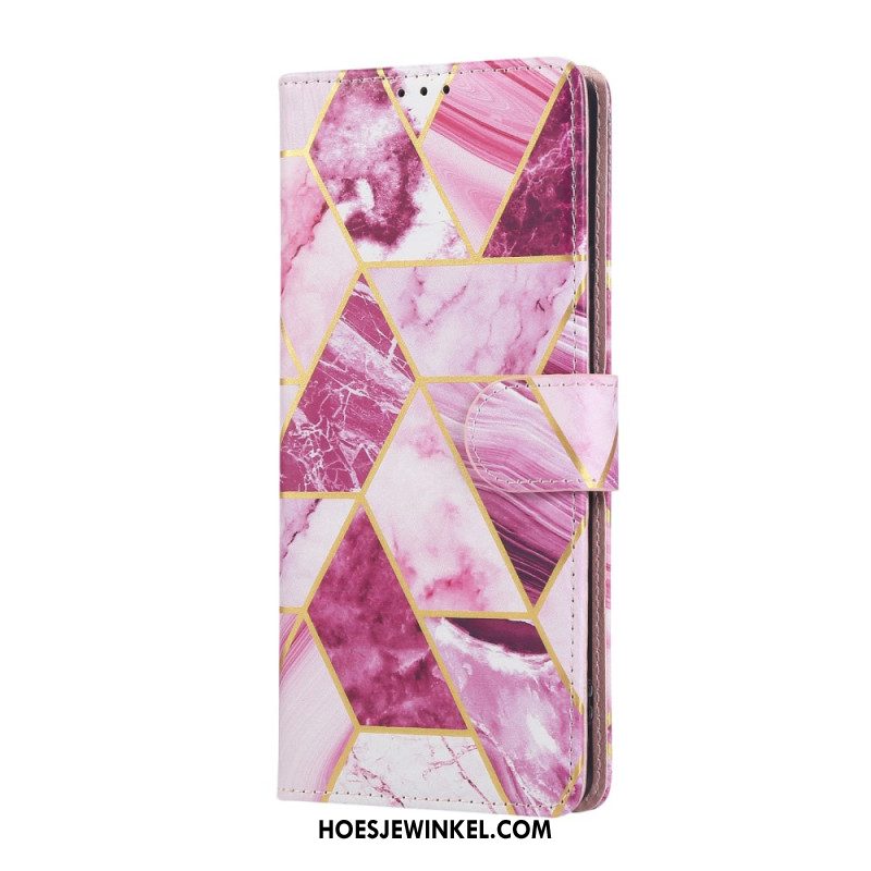 Leren Hoesje Voor Xiaomi Redmi Note 14 Pro 4g Marmerlook