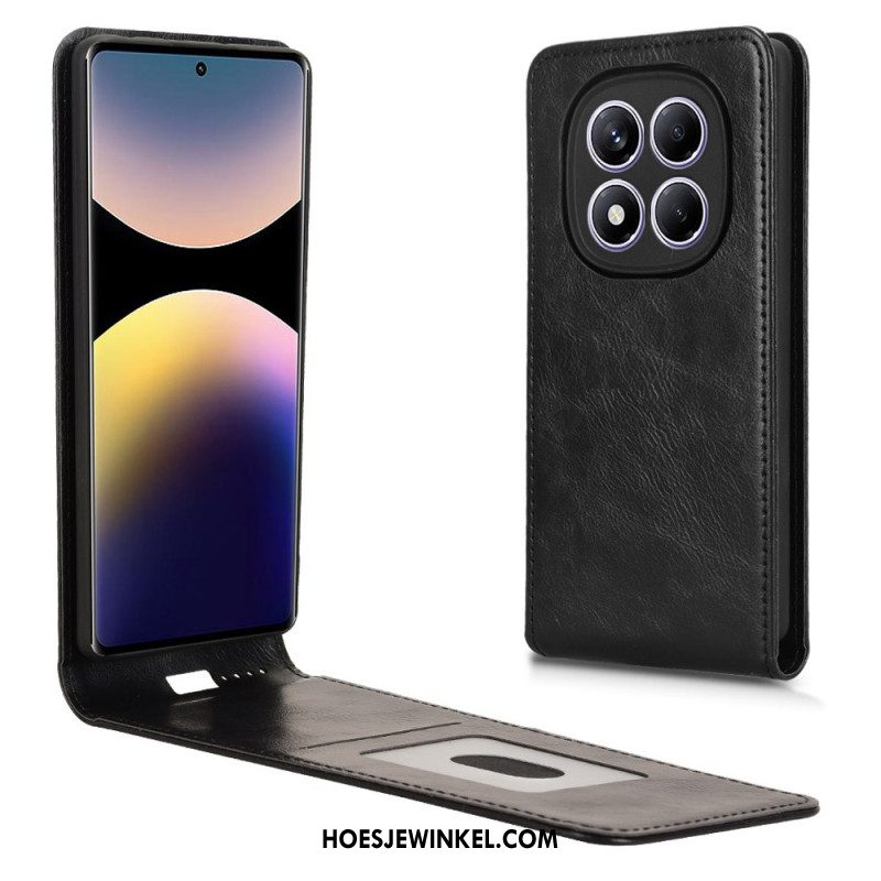 Leren Hoesje Voor Xiaomi Redmi Note 14 Pro 4g Verticaal Flip-design