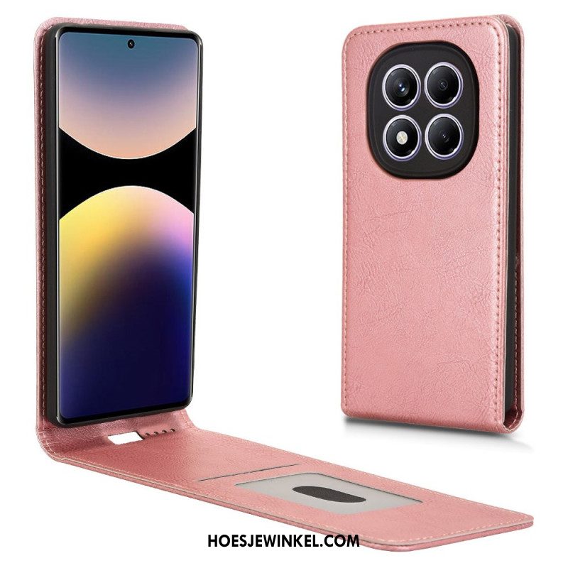 Leren Hoesje Voor Xiaomi Redmi Note 14 Pro 4g Verticaal Flip-design