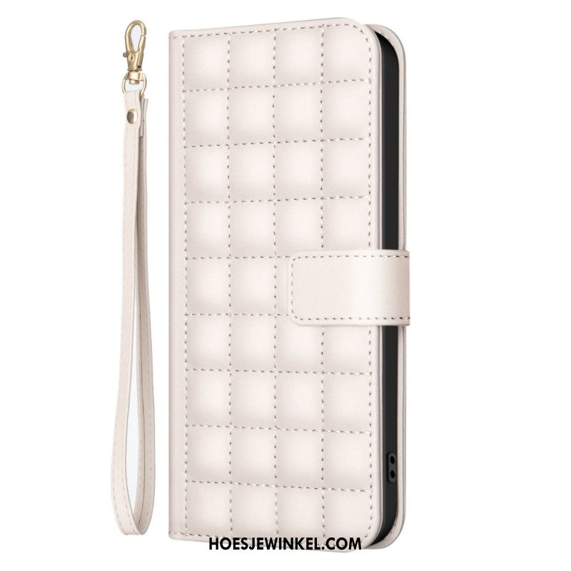 Leren Hoesje Voor Xiaomi Redmi Note 14 Pro 5g Premium Gewatteerde Band