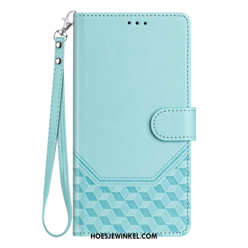 Leren Hoesje Voor Xiaomi Redmi Note 14 Pro Plus 5g Honingraat