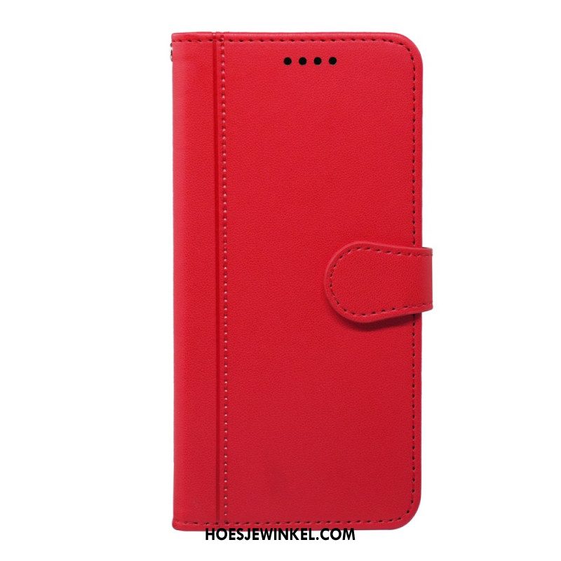 Leren Hoesje Voor Xiaomi Redmi Note 14s Bandafwerking