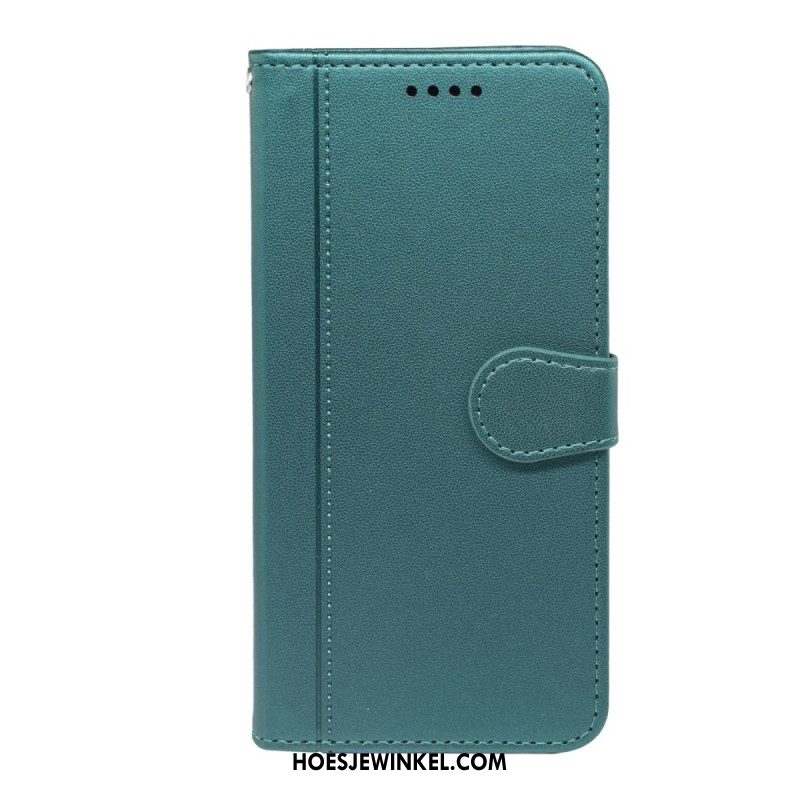 Leren Hoesje Voor Xiaomi Redmi Note 14s Bandafwerking