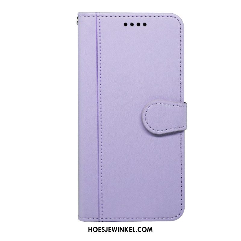 Leren Hoesje Voor Xiaomi Redmi Note 14s Bandafwerking