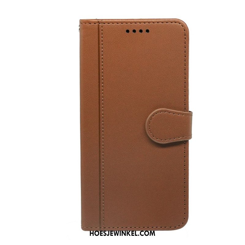 Leren Hoesje Voor Xiaomi Redmi Note 14s Bandafwerking