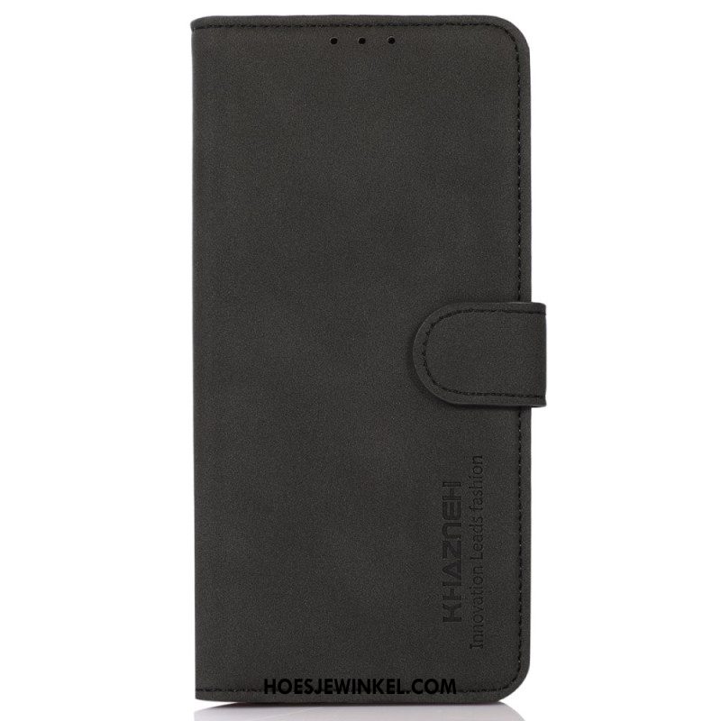 Leren Hoesje Voor Xiaomi Redmi Note 15 5g Effen Khazneh