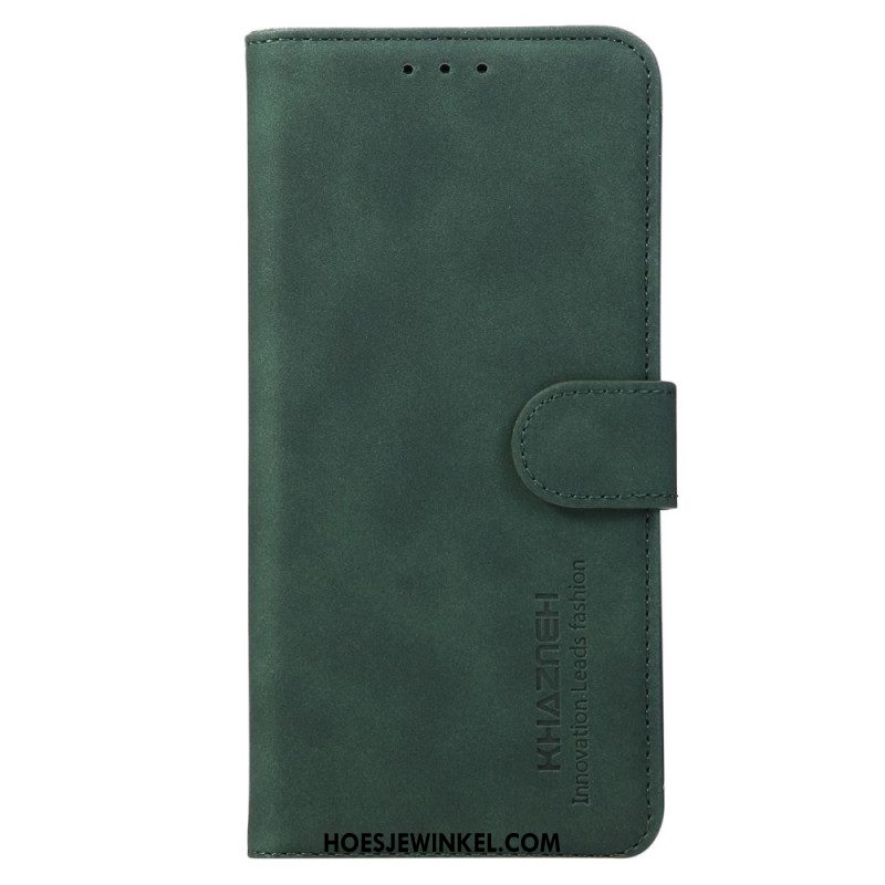 Leren Hoesje Voor Xiaomi Redmi Note 15 5g Effen Khazneh