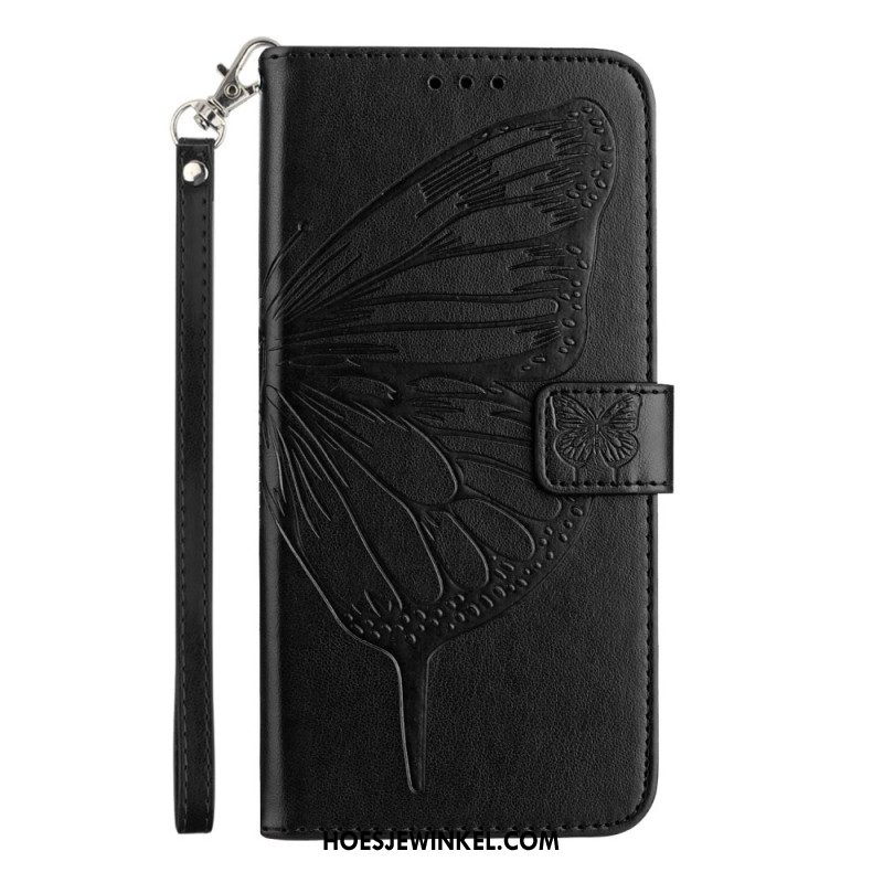 Leren Hoesje Voor Xiaomi Redmi Note 15 5g Grafische Vlinder