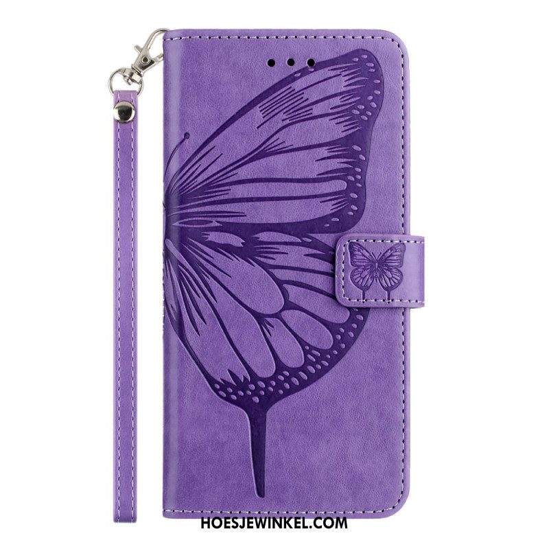 Leren Hoesje Voor Xiaomi Redmi Note 15 5g Grafische Vlinder