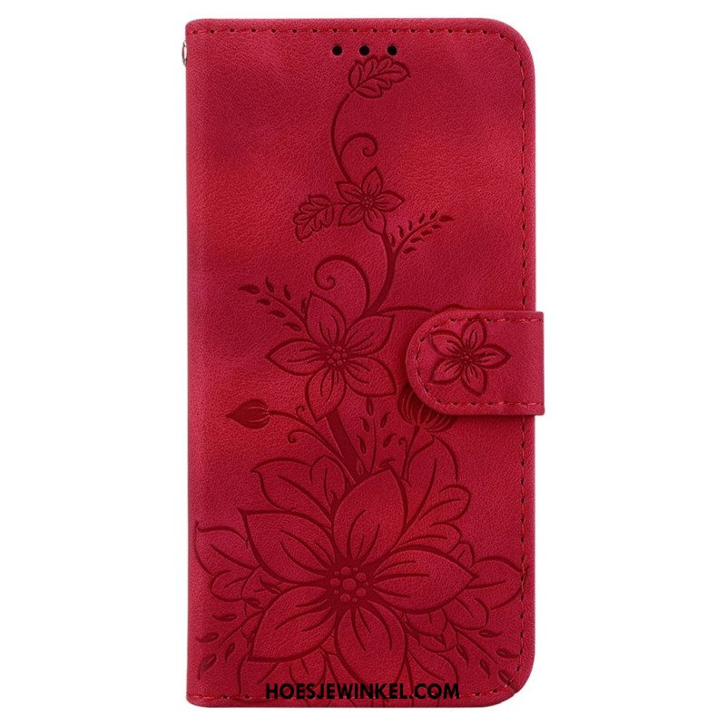 Leren Hoesje Voor Xiaomi Redmi Note 15 Pro 5g Fleur-de-lis