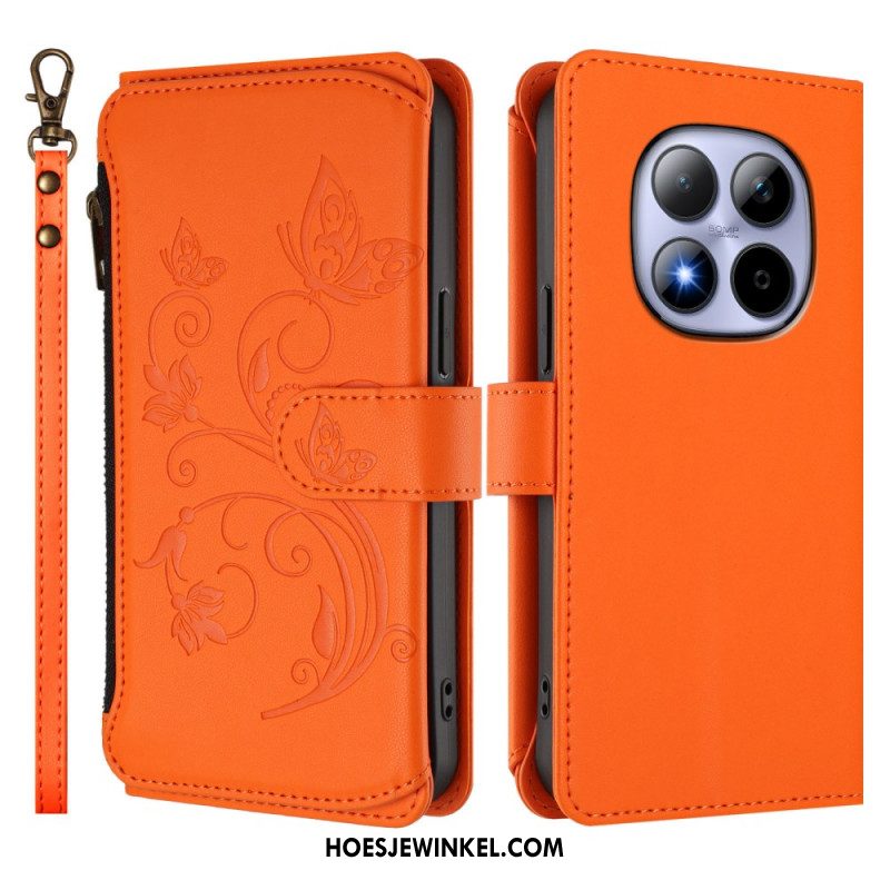 Leren Hoesje Voor Xiaomi Redmi Note 15 Pro 5g Portemonnee Met 6 Kaartsleuven