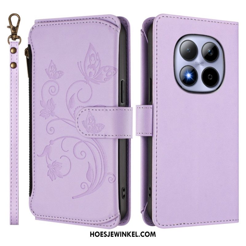 Leren Hoesje Voor Xiaomi Redmi Note 15 Pro 5g Portemonnee Met 6 Kaartsleuven