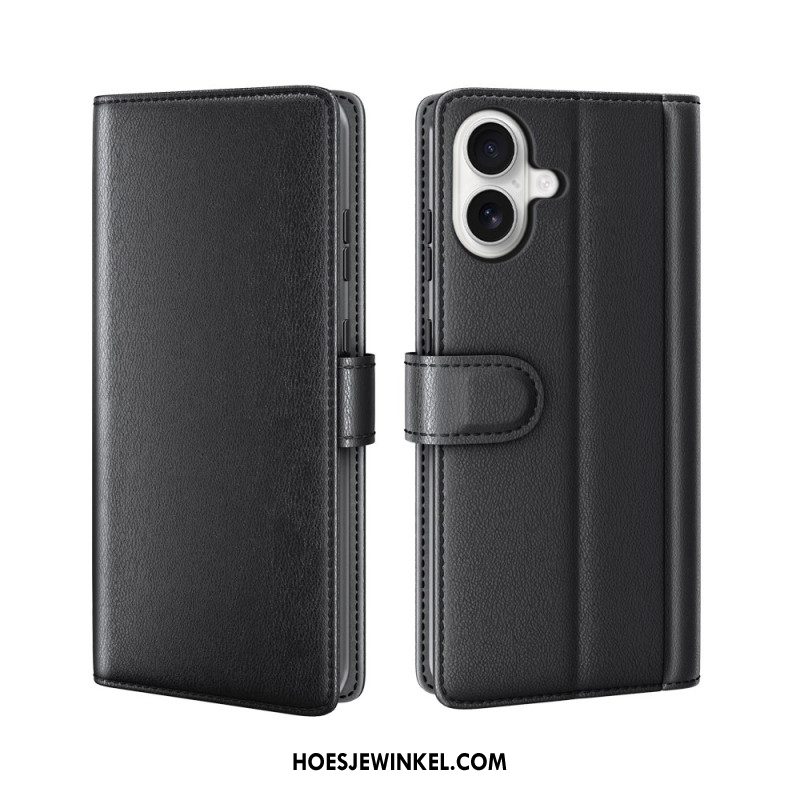 Leren Hoesje Voor iPhone 17 Portemonnee Van Echt Leer