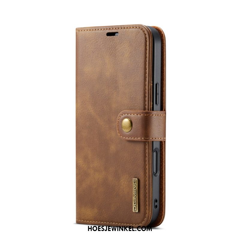 Leren Hoesje Voor iPhone 17 Pro Max Afneembare Dg.ming