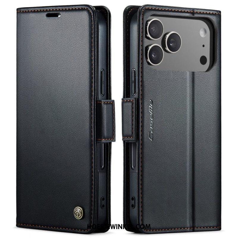 Leren Hoesje Voor iPhone 17 Pro Max Caseme