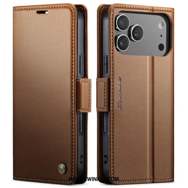 Leren Hoesje Voor iPhone 17 Pro Max Caseme