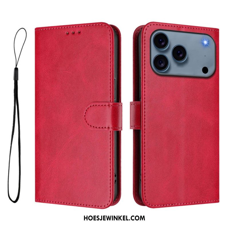 Leren Hoesje Voor iPhone 17 Pro Rfid-bescherming