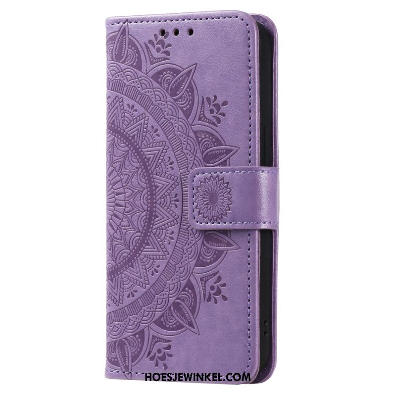 Leren Hoesje Xiaomi 14t Mandala Zon