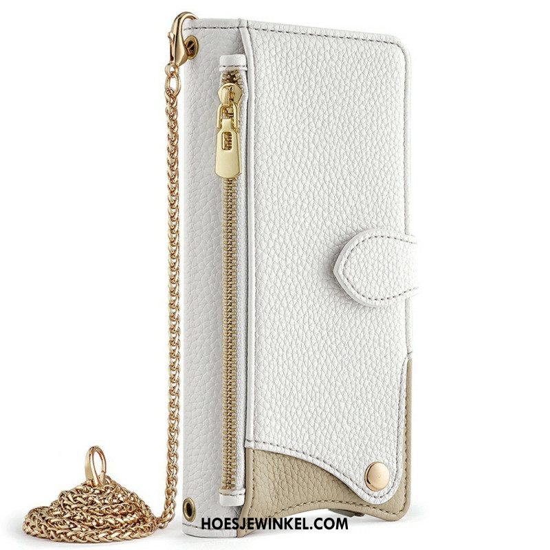 Leren Hoesje Xiaomi 15 Portemonnee En Ketting