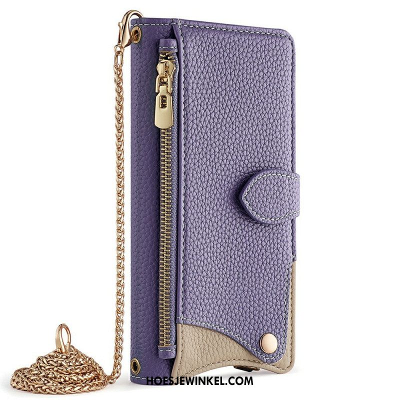 Leren Hoesje Xiaomi 15 Portemonnee En Ketting
