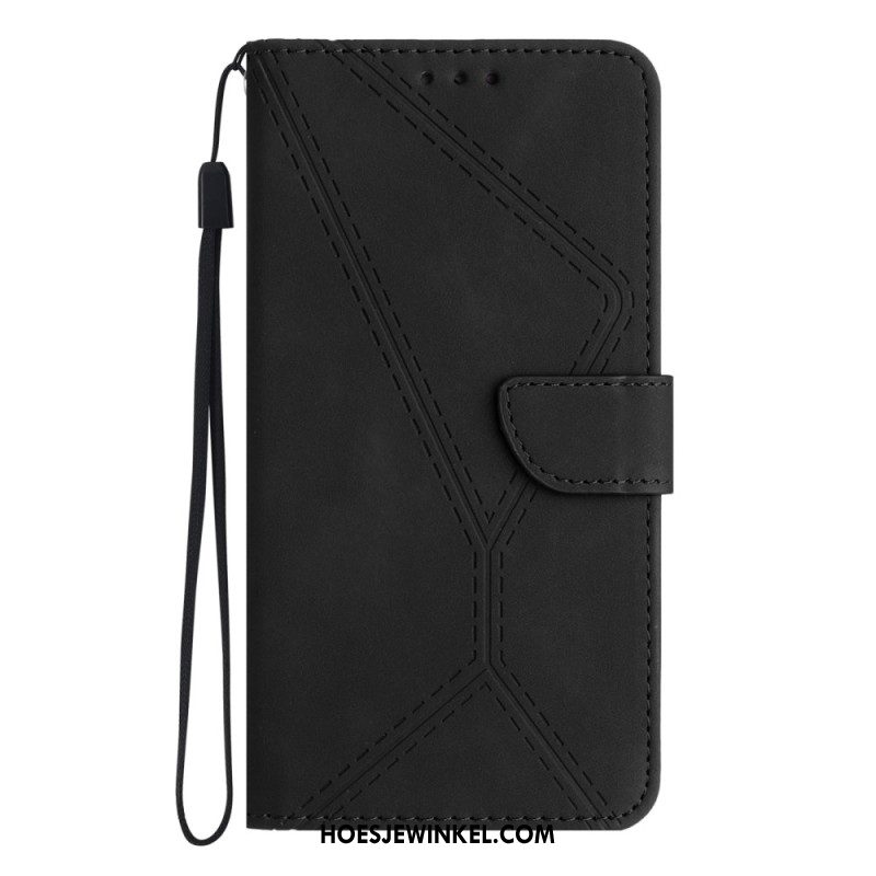 Leren Hoesje Xiaomi 15 Pro Lijnen En Strepen