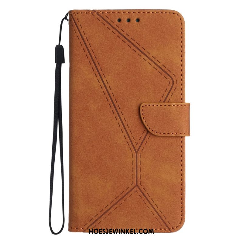 Leren Hoesje Xiaomi 15 Pro Lijnen En Strepen