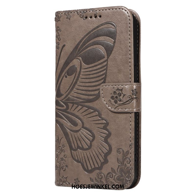 Leren Hoesje Xiaomi 15 Pro Vlinderdesign Bescherming Hoesje