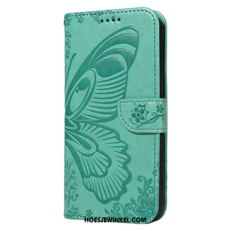 Leren Hoesje Xiaomi 15 Pro Vlinderdesign Bescherming Hoesje