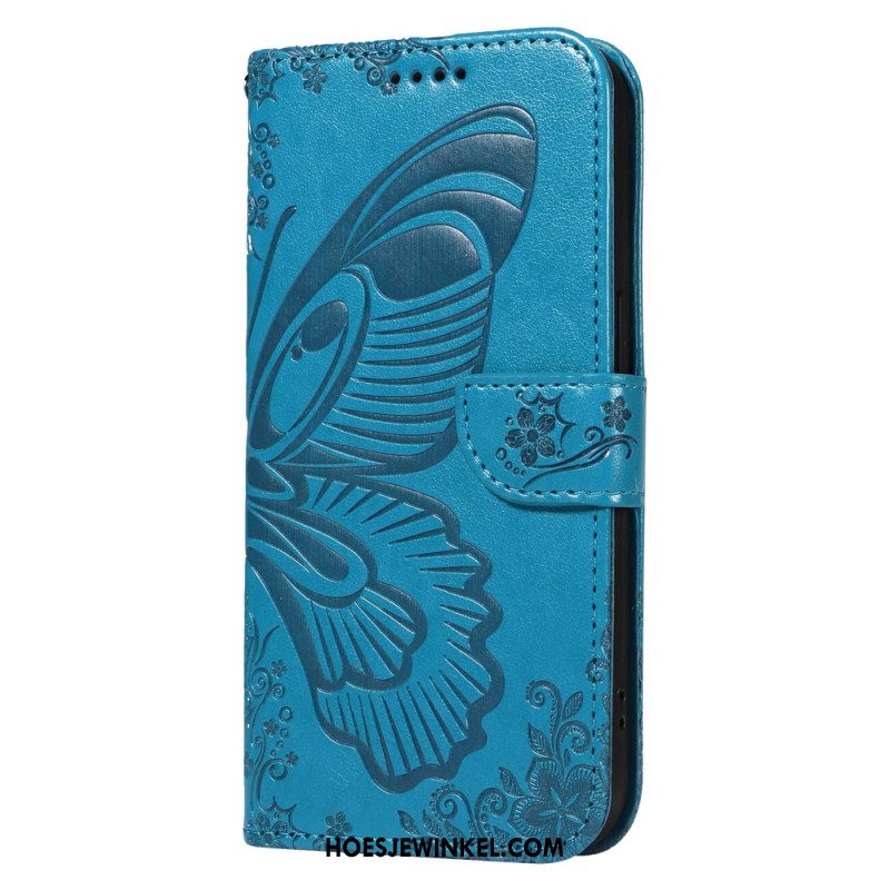 Leren Hoesje Xiaomi 15 Pro Vlinderdesign Bescherming Hoesje