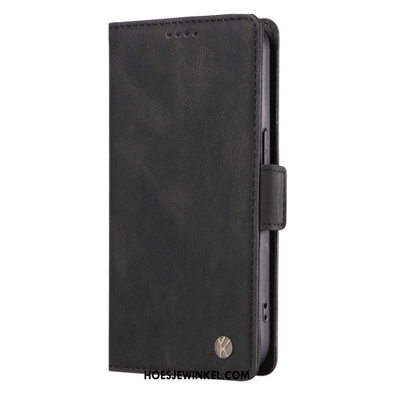 Leren Hoesje Xiaomi 15 Pro Yikatu Suède-effect Bescherming Hoesje