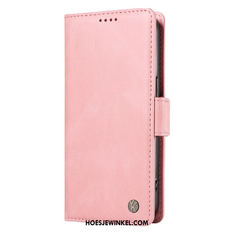 Leren Hoesje Xiaomi 15 Pro Yikatu Suède-effect Bescherming Hoesje